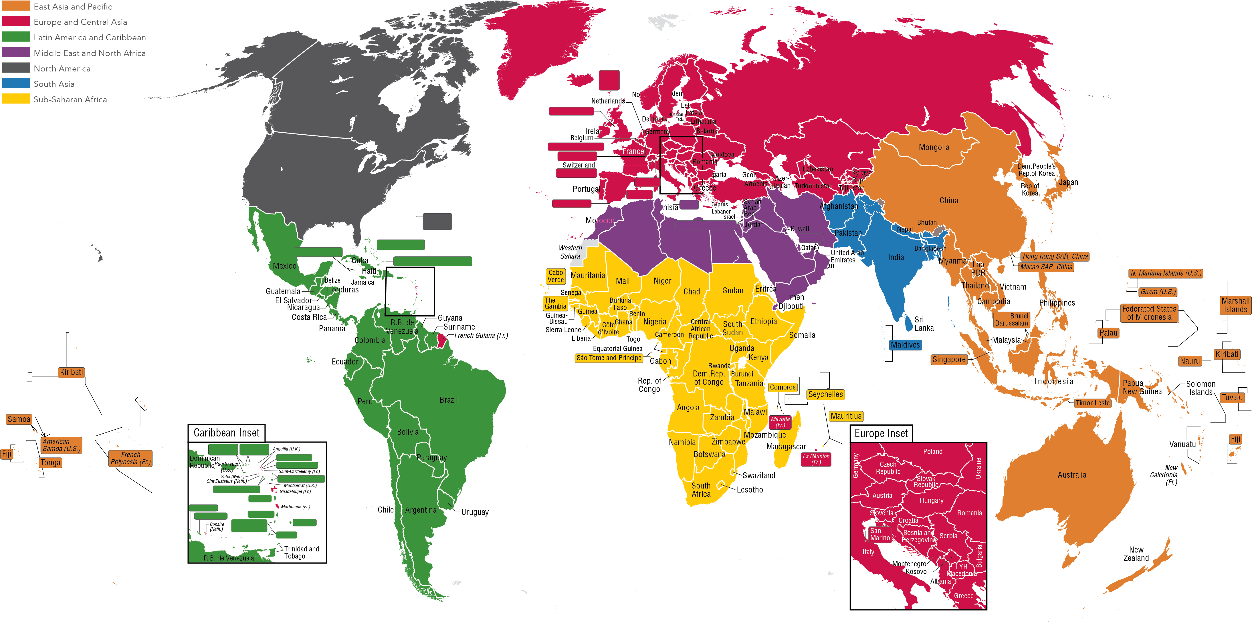 World map region definitions - Our World in Data