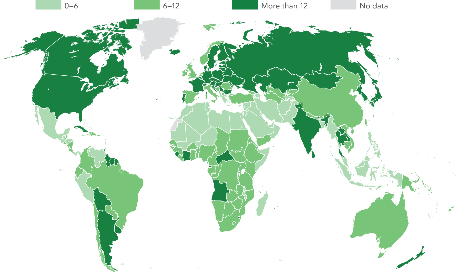 Карта пользователей интернета. World Bank Map. World Bank statistics.
